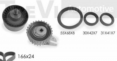 TREVI AUTOMOTIVE kd1225s -  Комплект ремня ГРМ